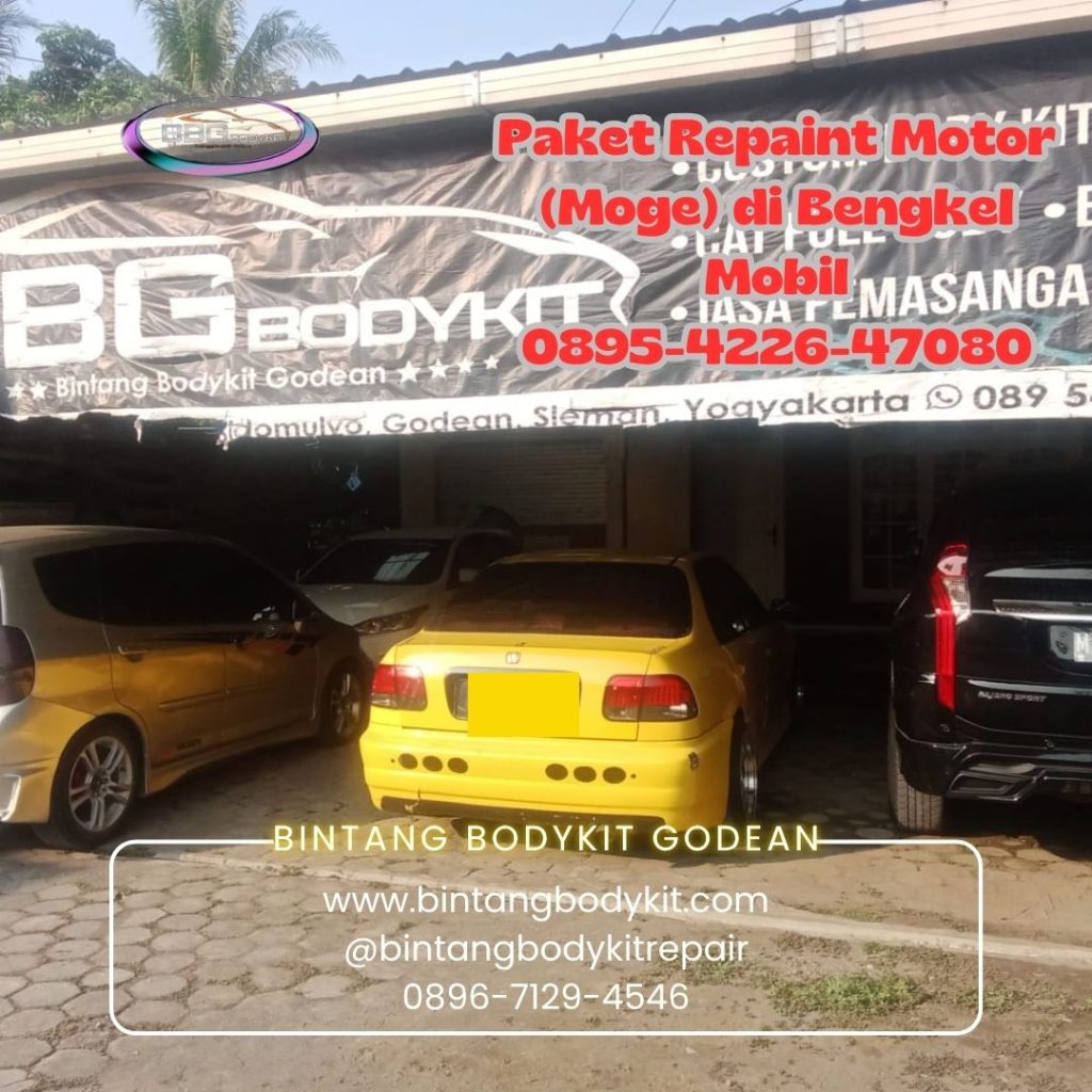 Paket Repaint Motor (Moge) di Bengkel Mobil