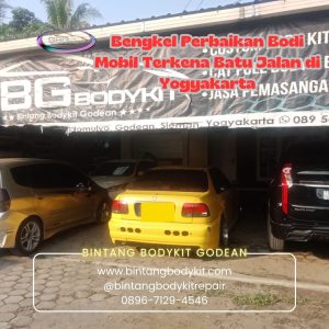 Bengkel Perbaikan Bodi Mobil Terkena Batu Jalan di Yogyakarta