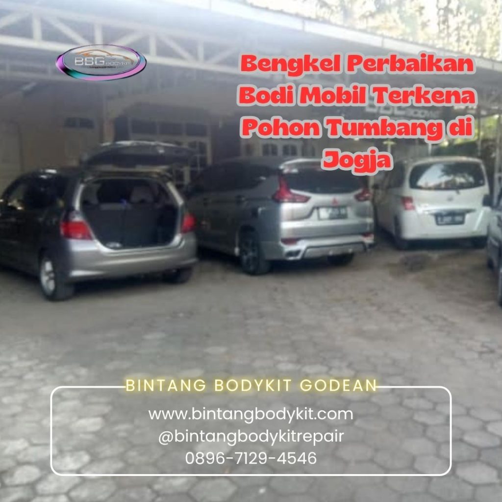 Bengkel Perbaikan Bodi Mobil Terkena Pohon Tumbang di Jogja