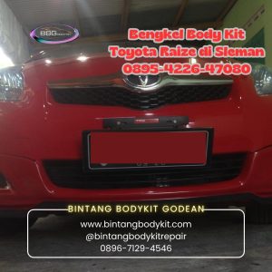 Bengkel Body Kit Toyota Raize di Sleman