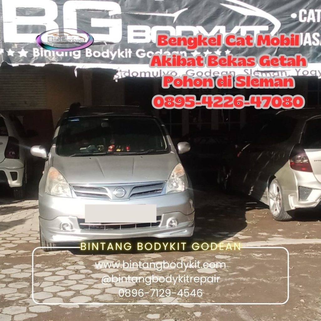 Bengkel Cat Mobil Akibat Bekas Getah Pohon di Sleman