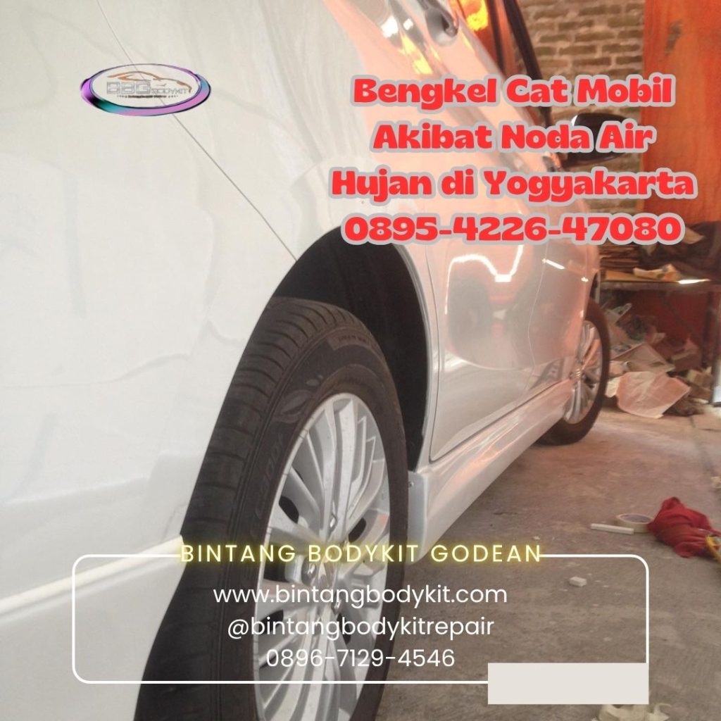 Bengkel Cat Mobil Akibat Noda Air Hujan di Yogyakarta