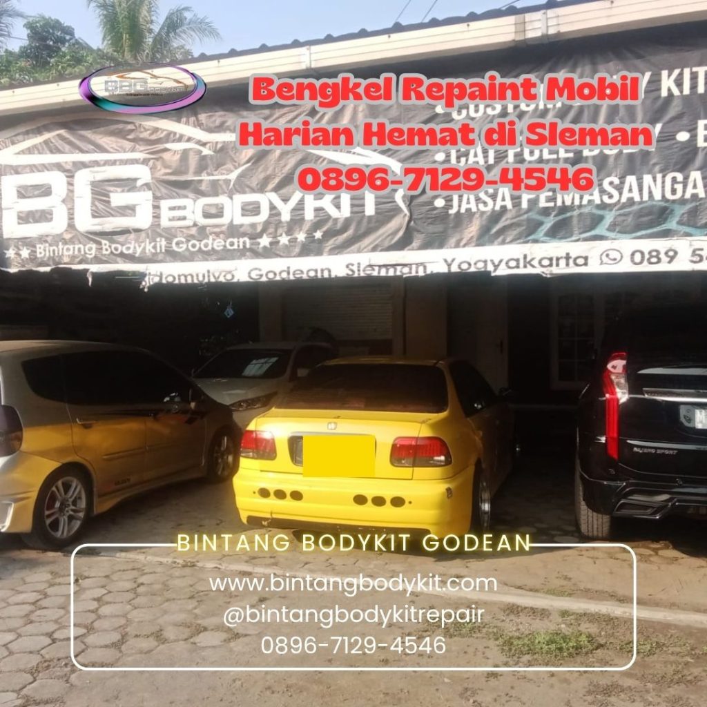 Bengkel Repaint Mobil Harian Hemat di Sleman